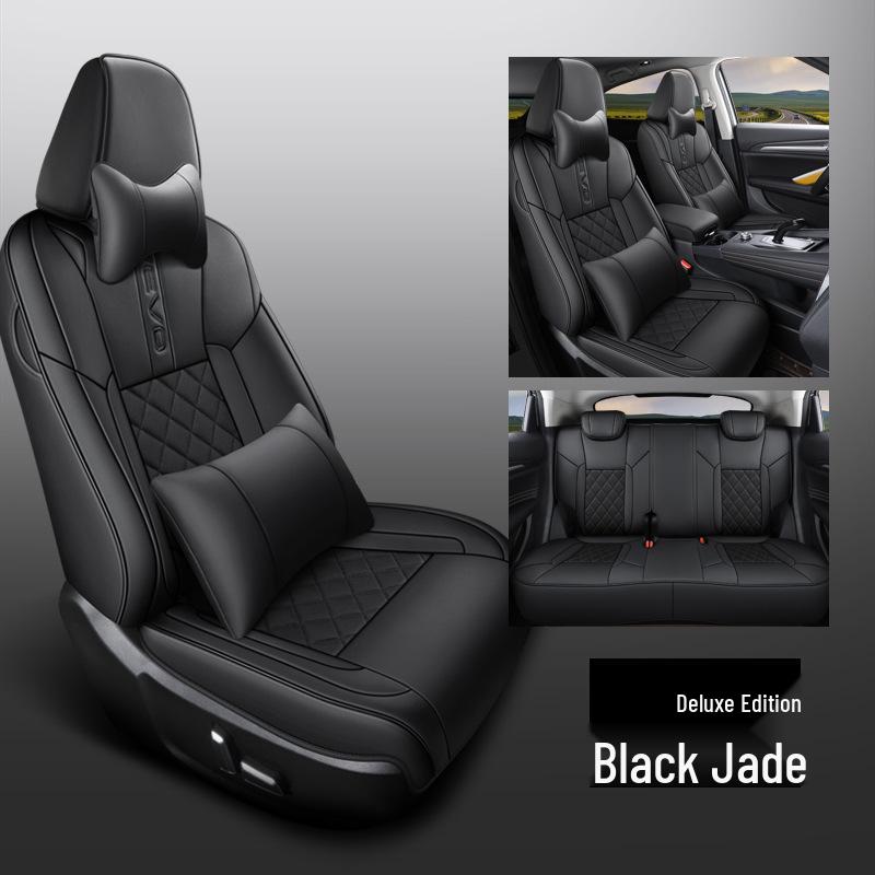 CLY Custom-Fit Full Leather Sports Seat Cover for Haval F7 - All-Season Cushion Pad