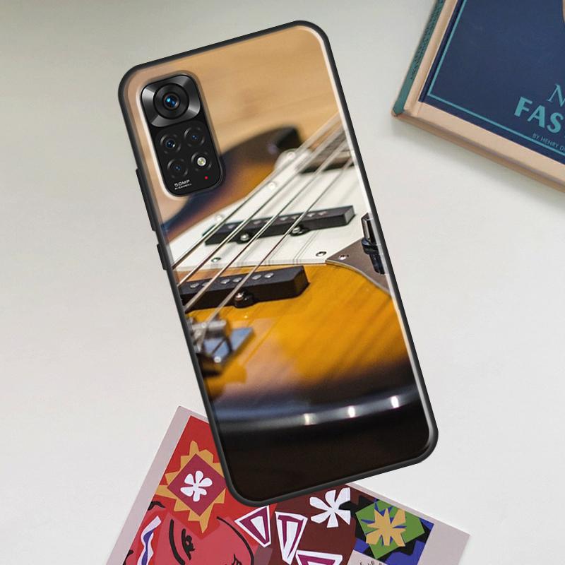 

Guitar Instrument Music Case For Xiaomi Redmi Note 14 Pro 13 12 11 9 10 15 Pro Plus Redmi 15 C 14C 13C 10C 12C Cover Redmi Note 10 Pro
