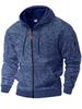 Men's Cationic Fleece-Lined Heavyweight Zipper Hoodie Jacket