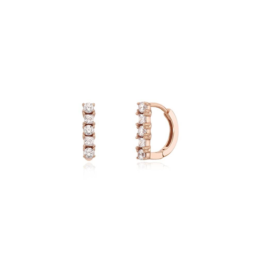 [Stonehenge] Silver One-Touch Earrings Sc1466