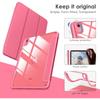New Tablet Case for IPad (A16) 11inch 2025 10th Generation 10.9Inch Clear Back TPU Shockproof Protector Cover with Pencil Holder