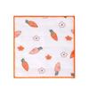 Carrot Print Lint-Free Cotton Gauze Dishcloth - Super Absorbent & Thickened for Kitchen Use