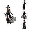 Halloween Wiccan Attire For Women With Stage Ready Polyester Fabric For Costume Party Night