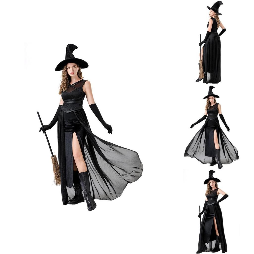 Halloween Wiccan Attire For Women With Stage Ready Polyester Fabric For Costume Party Night