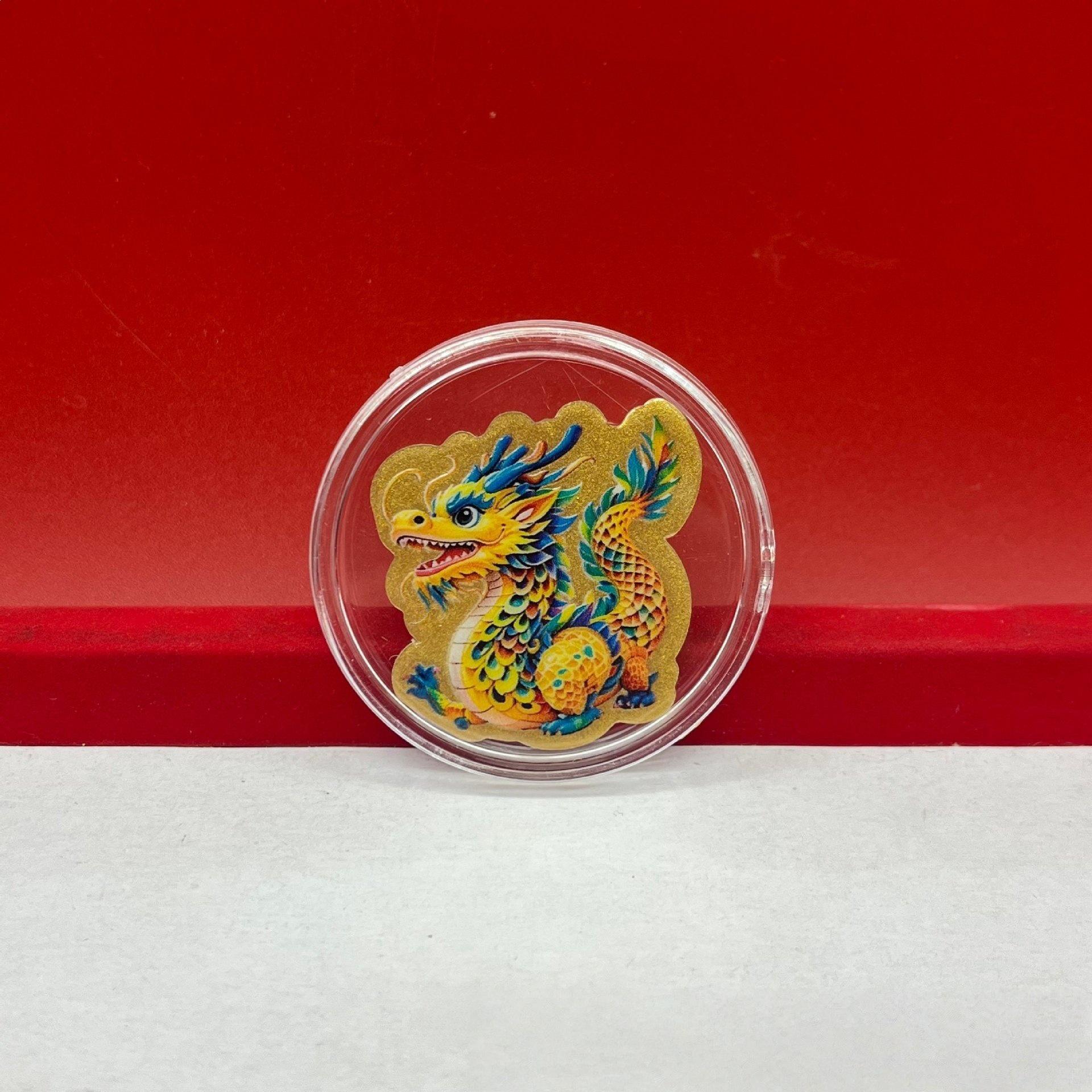 Year of the Horse 999 Pure Gold Zodiac Animal Phone Sticker Set - Creative Festival Souvenir