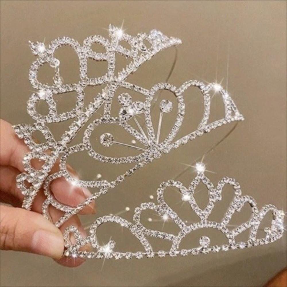Hair Ornament Bride Crown Crystal Rhinestone Wedding Tiaras Wedding Crown Children