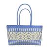 Plastic Woven Women's Handbag Handmade Bohemia Storage Basket Contrast Tote Bag Designer Summer Beach Bag Female Shoulder Bags
