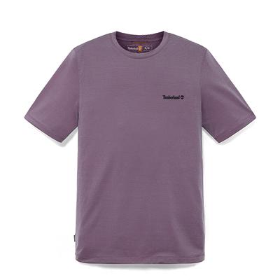 Casual Breathable Short Sleeve T-Shirt Men Tops Vintage-Violet A4215-ENX
