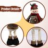 Christmas Doll Decoration Figure Cute Soft Long Legs Ornament for Desktop Party Living
