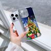 Ae119 Merry Christmas Santa art design Electroplated TPU Phone Cases for iPhone 16 15 13 11 Pro Max 14 XR Infinix Smart 8 Four Corner Protection Cover