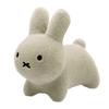 [Official] Ides Bruna Bonbon Fuwamoko Rabbit Gray | Fluffy and Cuddly Plush Toy for Ages 3+, Perfect Birthday Gift, Includes Air Pump