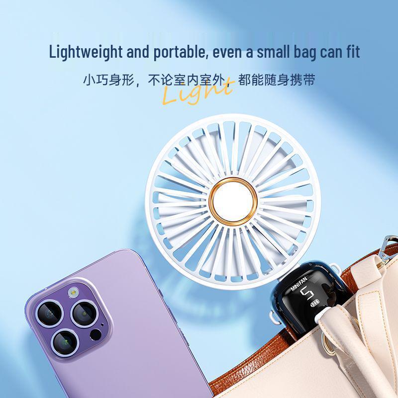 Portable USB Rechargeable Mini Desktop Fan for Dorms