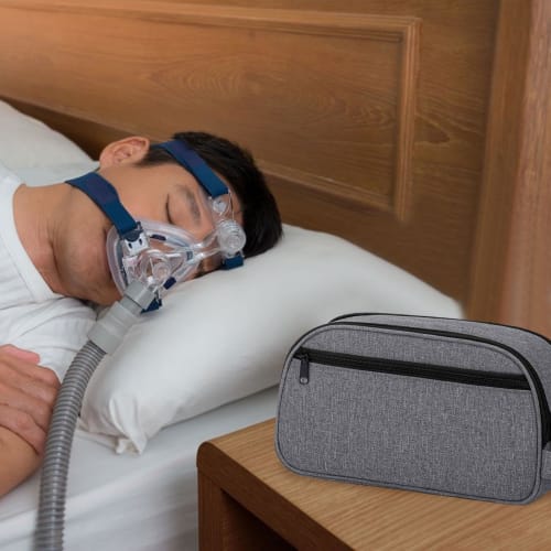 CPAP Travel Bag | Thick Ventilator Storage Bag | Protective Handbag for CPAP Machine, Power Supply, Face Cover, Headgear, Tubing, and CPAP Accessories