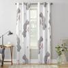 Modern Window Curtains Cute Bunny Pattern Luxury Fashion Curtains for Living Room Bedroom Kitchen Drapes