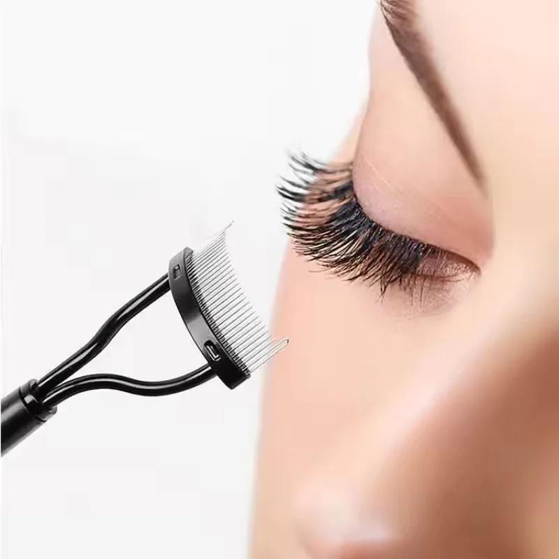 1PC Metall Wimpernzange Lash Separator Faltbare Wimpernbürste Kamm Mascara Curl Schönheit Make-Up Lash Separator Kosmetische Werkzeug
