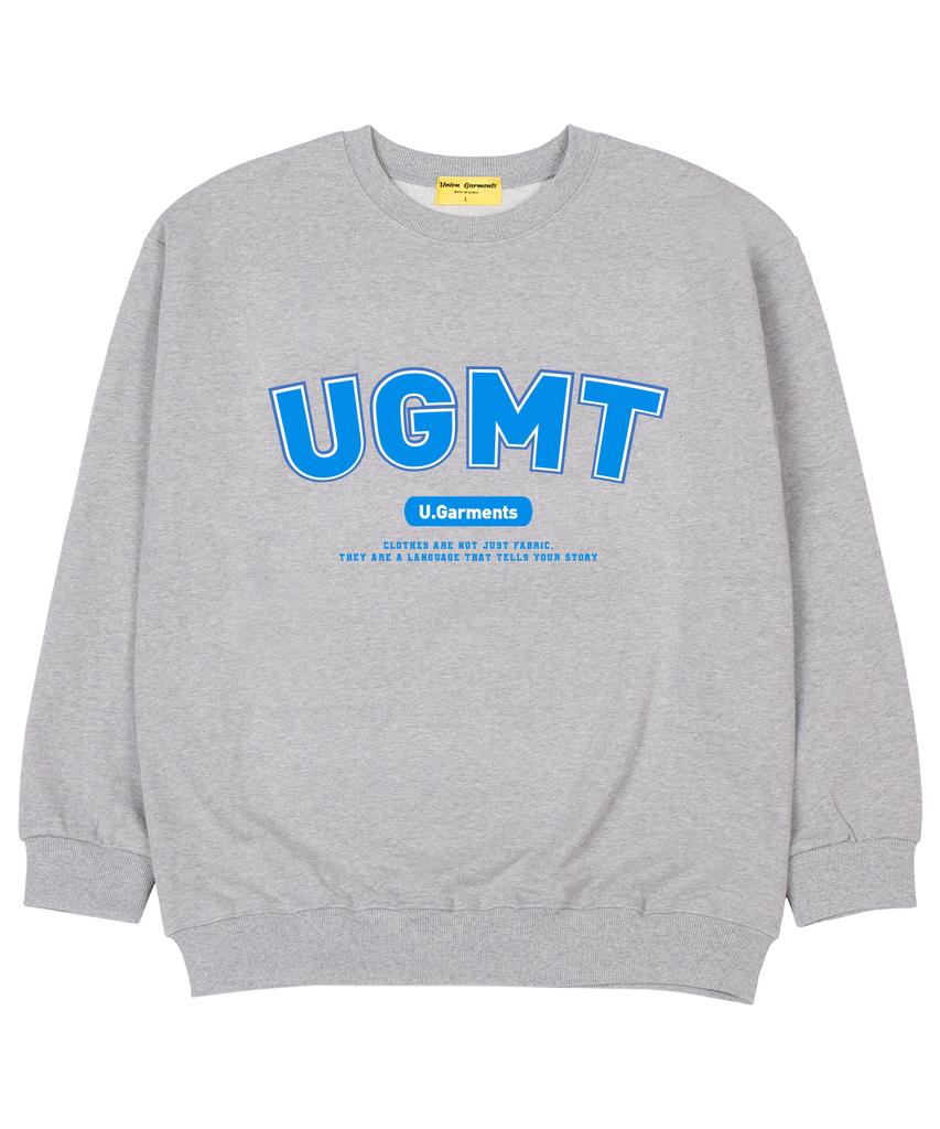 UNION GARMENTS Ugmt Logo French Oversized Sweatshirt Gray