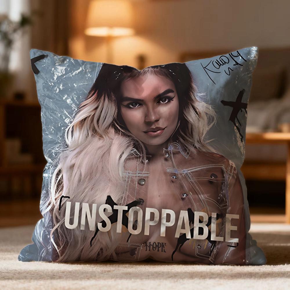 Hot KKAROL Ged Cushion Cover Soft Washable Pillow Case Multi-Scene for Couch Bed Travel Office Use