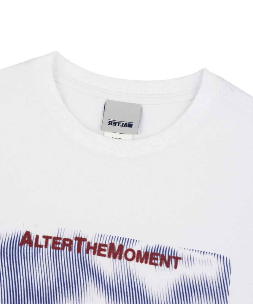 ALTER STUDIO Moment Wave Print T-Shirt_White