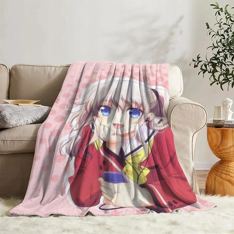 Blankets Charlotte Nordic Travel Fluffy Blanket for Bed Camp Baby Nap Bedroom Soft Sofa Decor Bedding Flannel Birthday Blankets