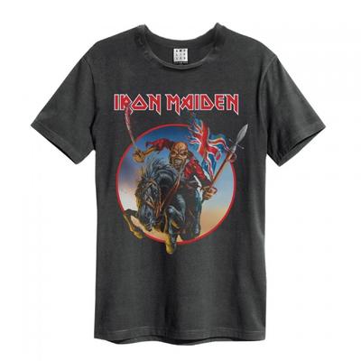 Amplified Unisex-T-Shirt „Trooper on Steed Iron Maiden“ für Erwachsene