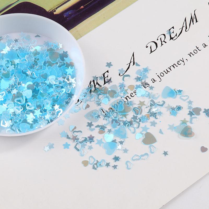 10g(2000Pcs)/Pack Mixed Colors Shape Loose Sequins DIY Nail Craft Jewelry Making, Wedding Decoration Confetti