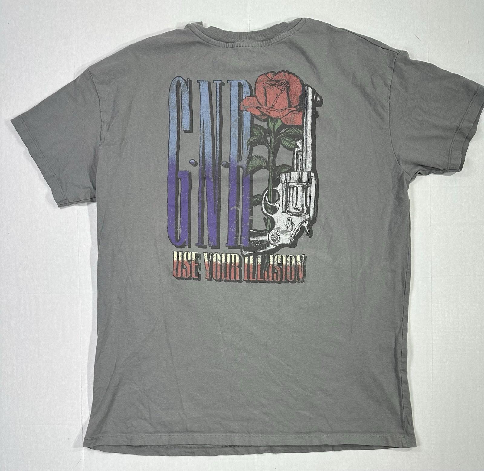 Guns N’ Roses XL Gray Use Your Illusion Appetite for Destruction GNR Unisex T-Shirt M