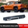 For Mitsubishi Triton L200  2024 2025 2026 Carbon Fiber Rear Trunk Door Handle Cover Trim Tailgate Handles Cap Accessories