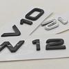 3D ABS Logo V10 W12 pro auto Zadní znak na kufr Boční nálepky na blatník Pro Audi A6 A8 Q8 Q7 SQ7 SQ8 S7 S8 Autopříslušenství