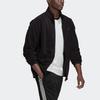 Adidas Originals FW22 Trefoil Fz Teddy Print Zip Collar Jacket Men Outerwear Black HK7295