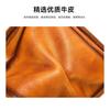 Simple Versatile Top Layer Cowhide Men's Chest Toe Cover Handmade Genuine Bag Crossbody