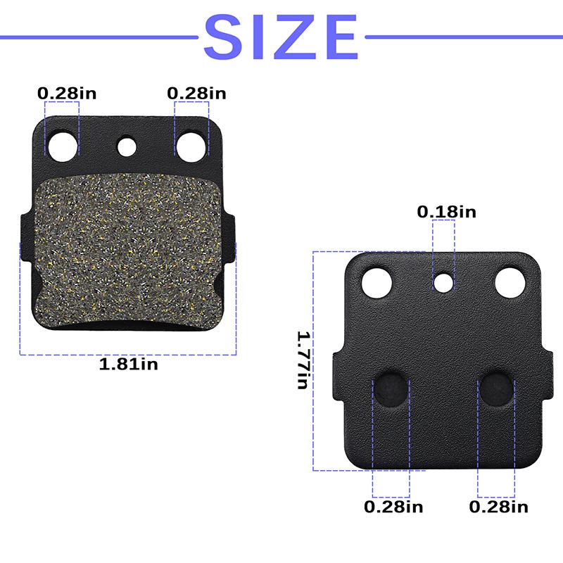 Motorcycle Parts Rear Brake Pads for Kawasaki KX80 KX85 KX100 KSF250 Mojave KFX 250 KXT250 Lakota KEF 300 KFX 450R KFX450R Quad