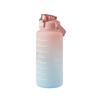 2L Water Bottle With Straw Large Capacity Sports Water Bottle Travel Fitness Sports Portable Drinking Bottles With Time Marker