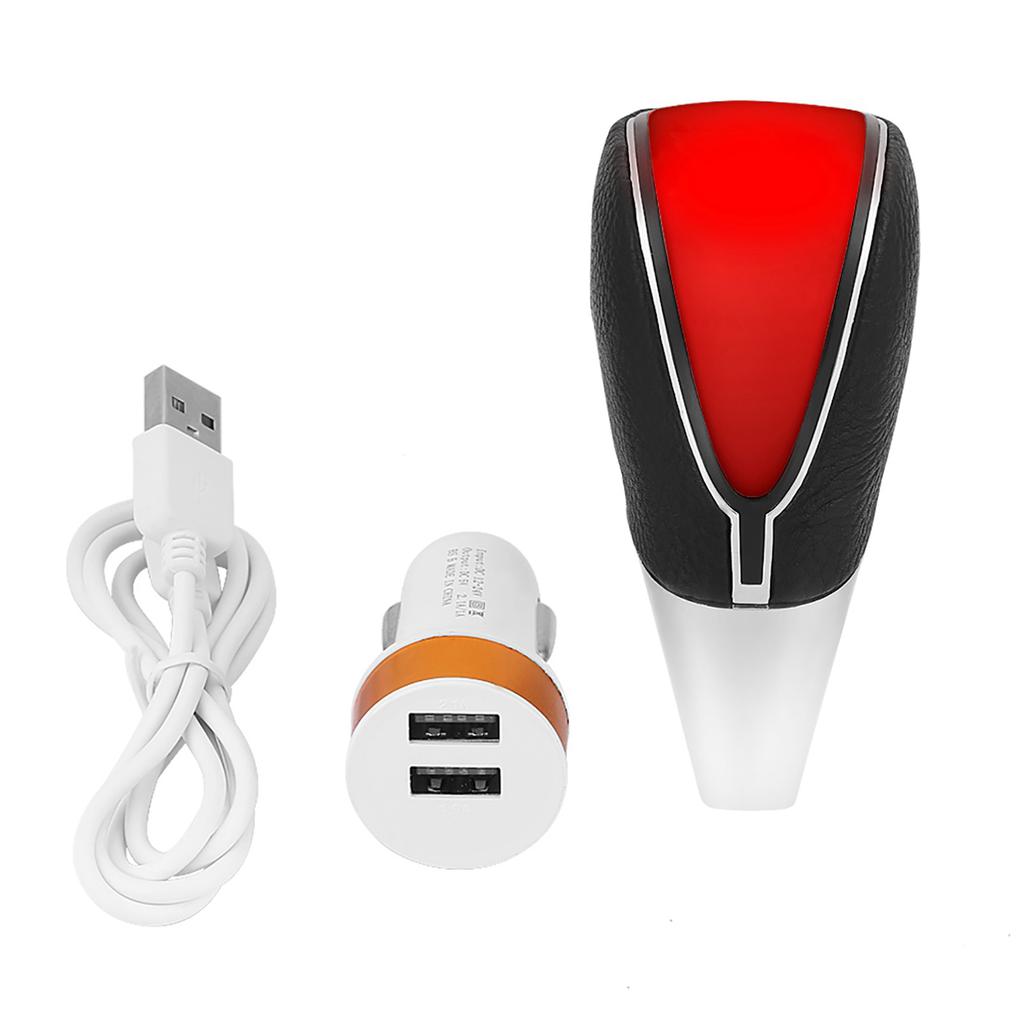 Car Shift Gear Knob Touch Motion Activated Red LED Light Shift Lever Knob Shifter Universal