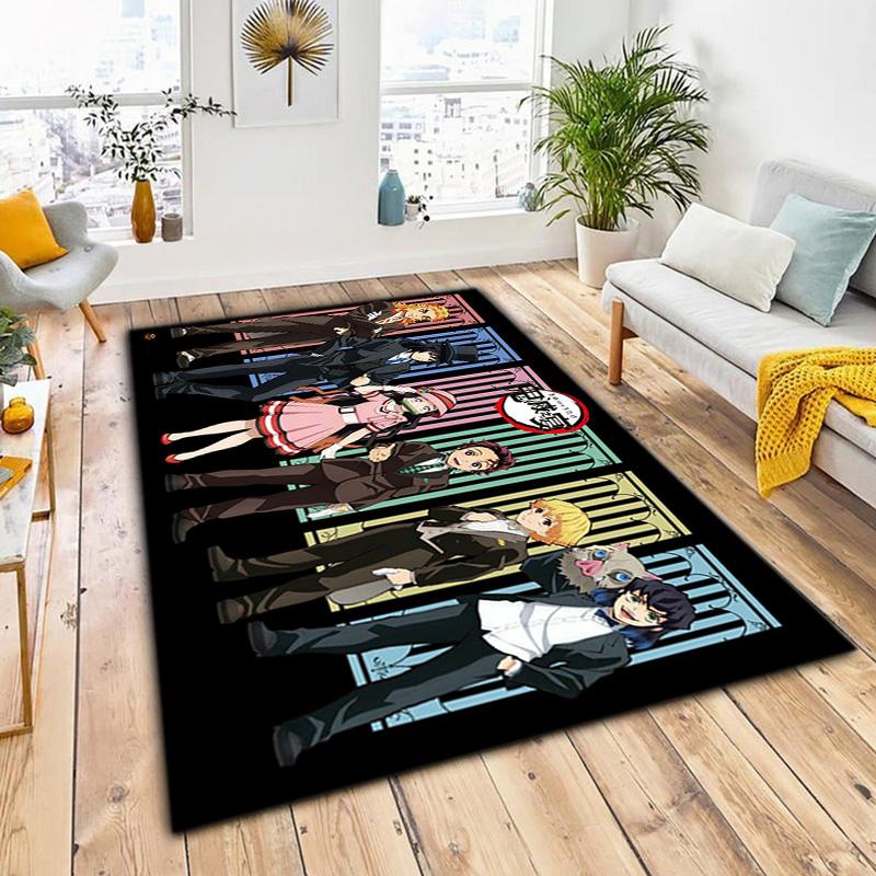 Japanese manga artist Koyoharu Gotouge's Demon Slayer carpet is suitable for living room and bedroom doormats office balcony decorative rugs H9