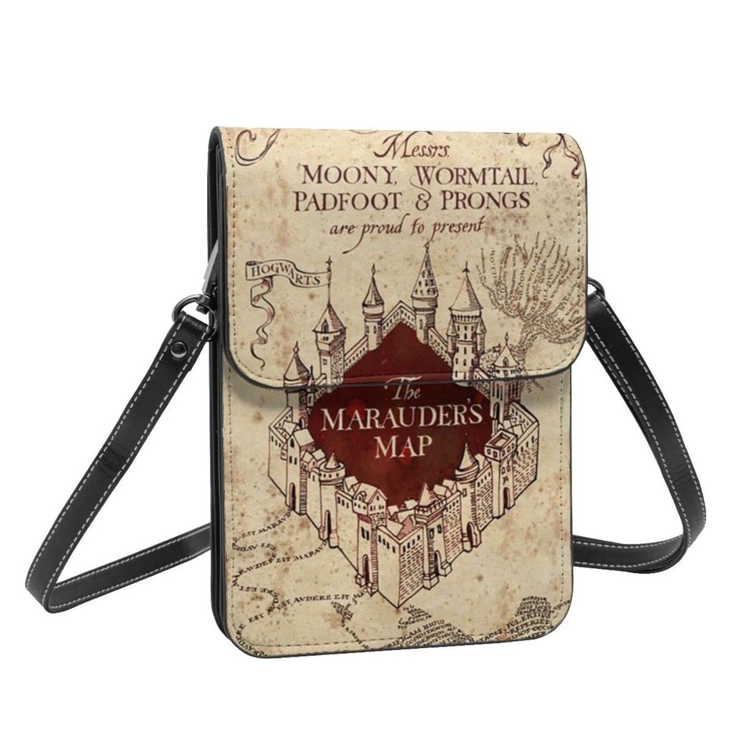 Harry Potter Genuine Leather Smartphone Shoulder Mini Pouch for Women and Popular 19cm High x Wide x 1cm Thick [JMI] Pouch, Bag, Slim, Men,
