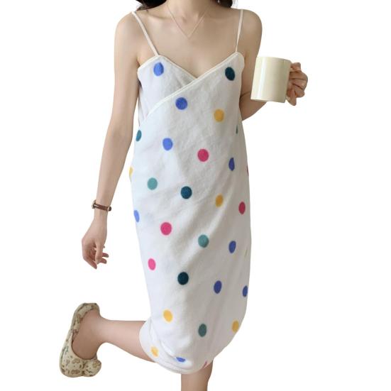 Women Wrap Skirt Bath Towel Striped Print Backless Beachwear Wrap Pool Gym Beach Spa Wrap Towel Swimwear Cover-up