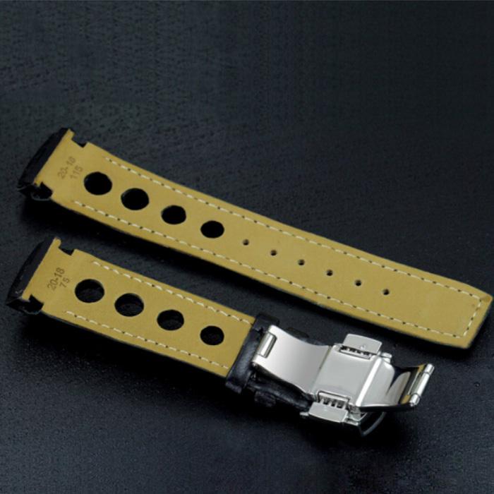 Buy 22mm PRC200 Series T044614A T044632A T039417A High Quality Silver  Butterfly Buckle + Black brown Genuine Leather Watch Band Strap Bracelet  FOR T039 at affordable prices — free shipping, real reviews with