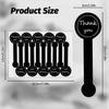 Black Thank You Long Sealing Sticker Pudding Bottle Sticker Baking Box Label Stickers DIY Handicraft Products Thank You Stickers