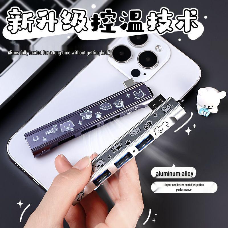 USB 3.0 Laptop Multi-Port Hub: 4-in-1 Docking Station Converter