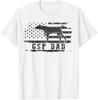 Mens GSP Dad USA American Flag German Shorthaired Pointer Dog T-Shirt Unisex T-Shirt