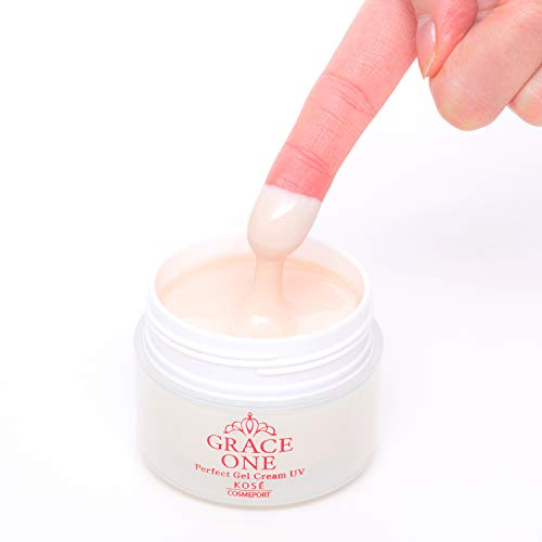 Grace One All-in-One Rich Repair Gel UV SPF50+ PA++++ 100g Collagen Retinol Vitamin C Aging Care Protection Plus Nose Pore Pack Included. KOSE