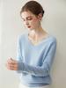 Women's 100% Pure Cashmere V-neck Seamless Sweater
