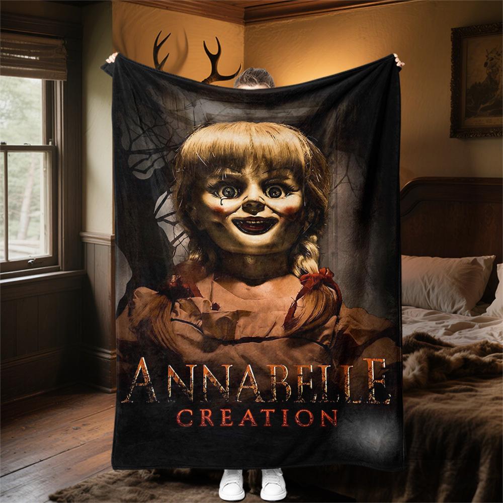 1 Pezzo Annabelle Creation Coperta in Flanella da Esterno Morbido Peluche Decorazione per Picnic, Campeggio, Camera da Letto, Sala Giochi, Ufficio1193A