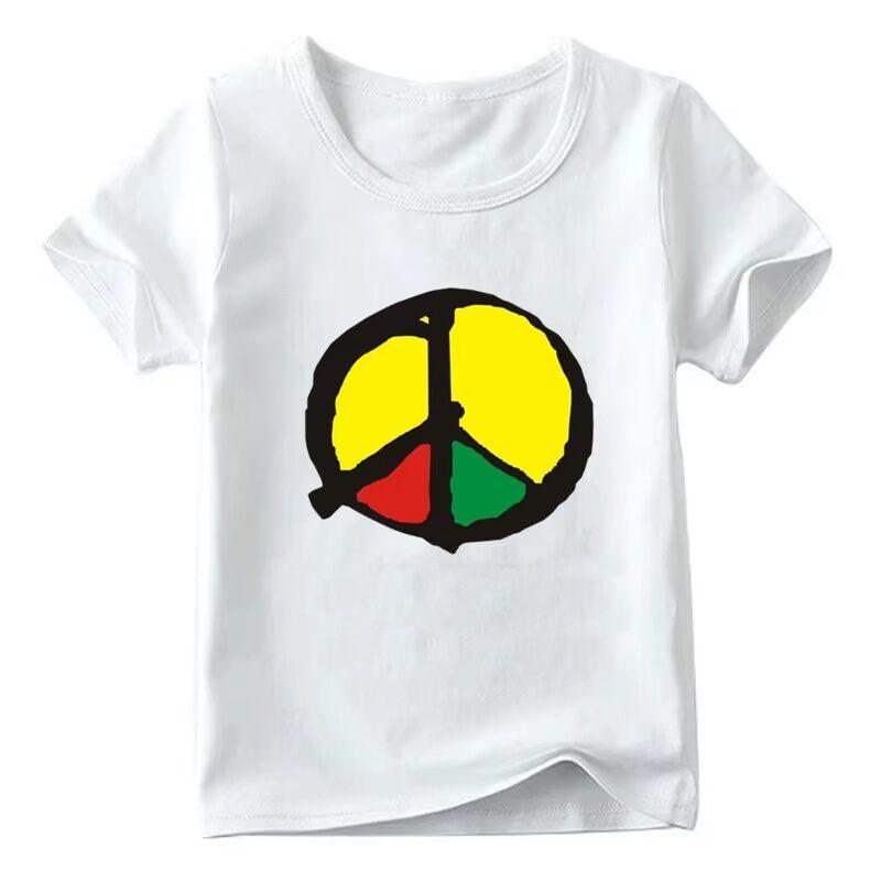 Children s Retro Printed T-Shirt Summer Kids Clothing 100