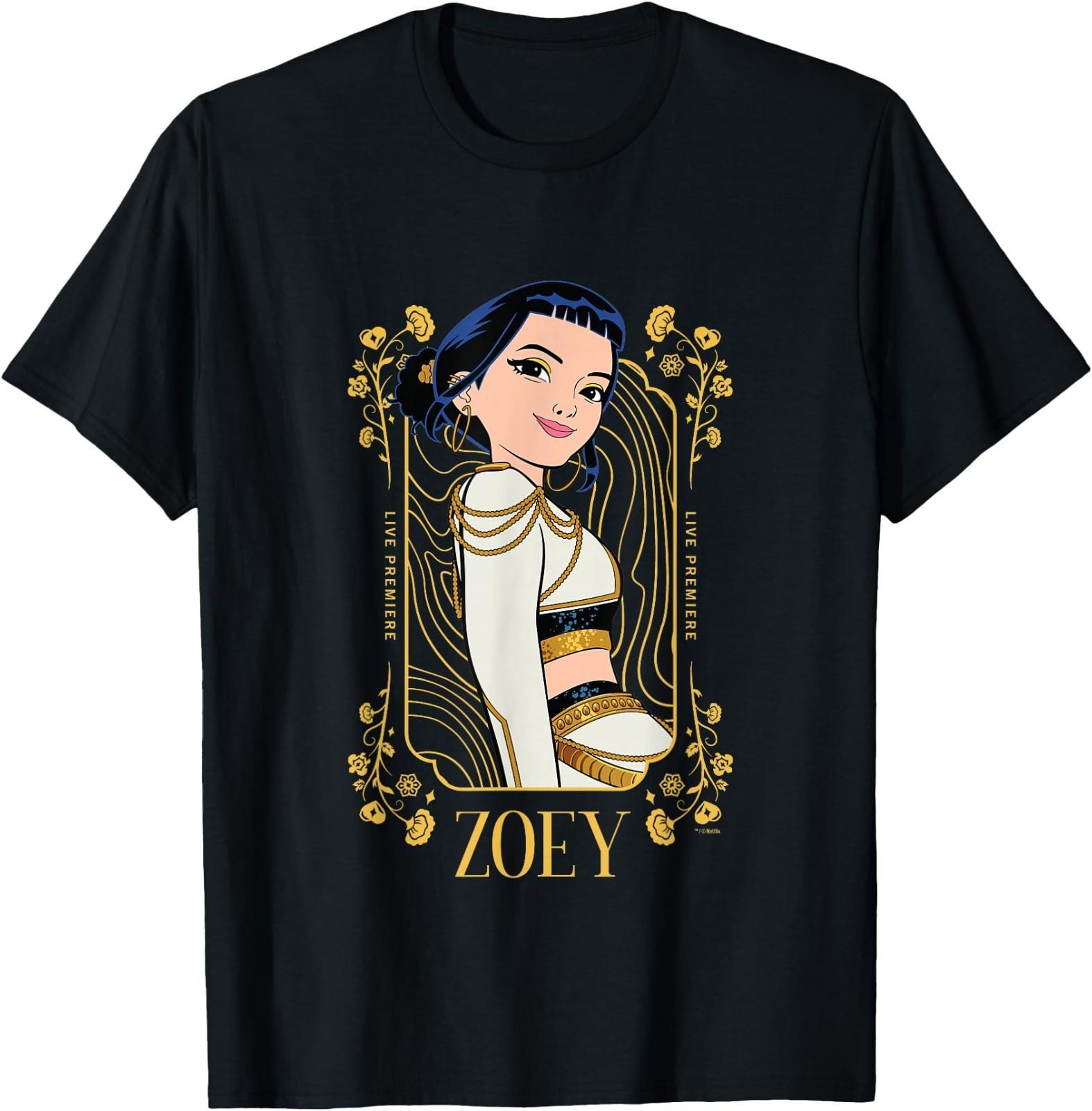 Kpop Demon Hunters Golden Zoey Officially Licensed T- Unisex T-Shirt L