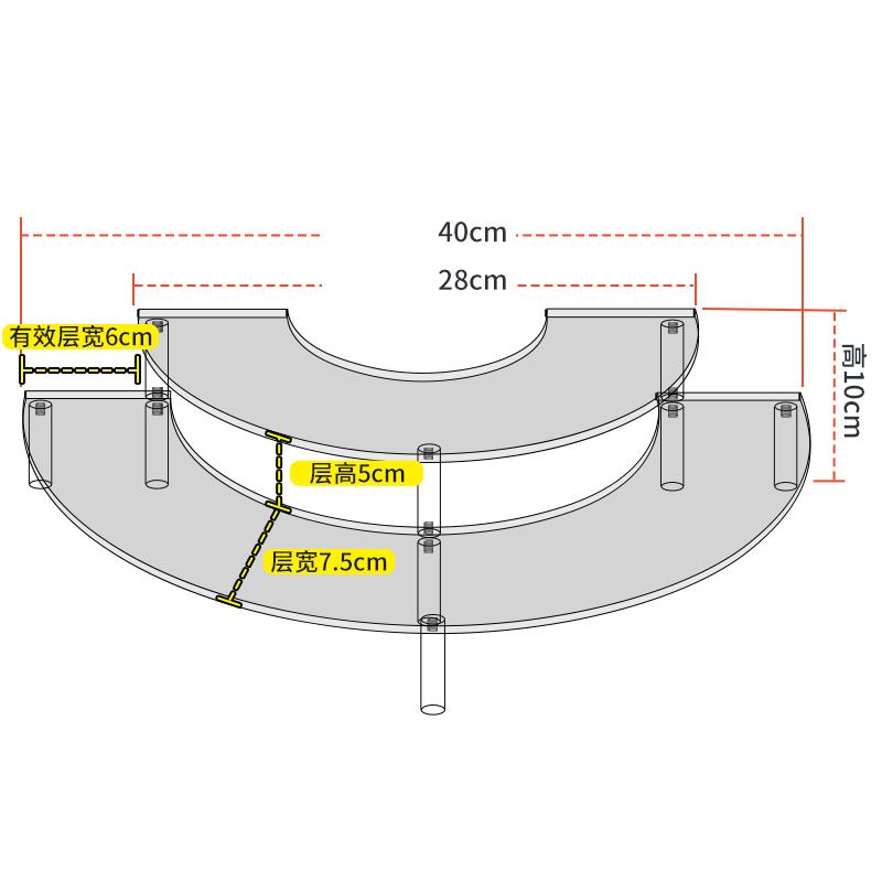 1-4 Tier Acrylic Display Stand for Action Figures,Cosmetic Rack Clay Doll Jewelry Cupcake Perfume for Corner Display Riser Shelf