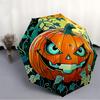 1pc Pumpkin Halloween Automatic Folding Umbrella Compact Lightweight Travel Umbrella with 8-Rib Sturdy Frame, Windproof & Self068