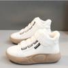 Spring and Autumn Plush Dad Shoes High Top Fashion Women's Shoes Korean Edition Warm High Top Sports Shoes Cotton Shoes Board Shoes