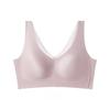 Premium Pearl Satin Triangle Cup Bra, Soft Skin-friendly Side Support Anti-Sagging Fixed Cup Elegant Women's Lingerie