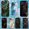 Marble Art Black Gold Case For iPhone 12,14,15,16,17,13,11,X,Mini,Plus,Pro Max,8,7,XR,SE,XS,Soft Silicone Black